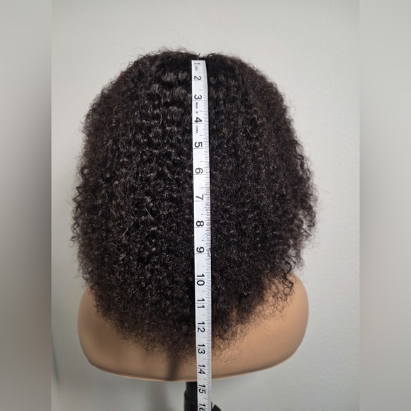 12” Kinky Curly 13x4 Lacefront Human Hair Wig - Picture 12 of 13